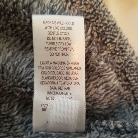 STAN HERMAN ZIP UP FLEECE JACKET. SIZE M. Grayish black. Full front zipper. - Picture 13 of 15